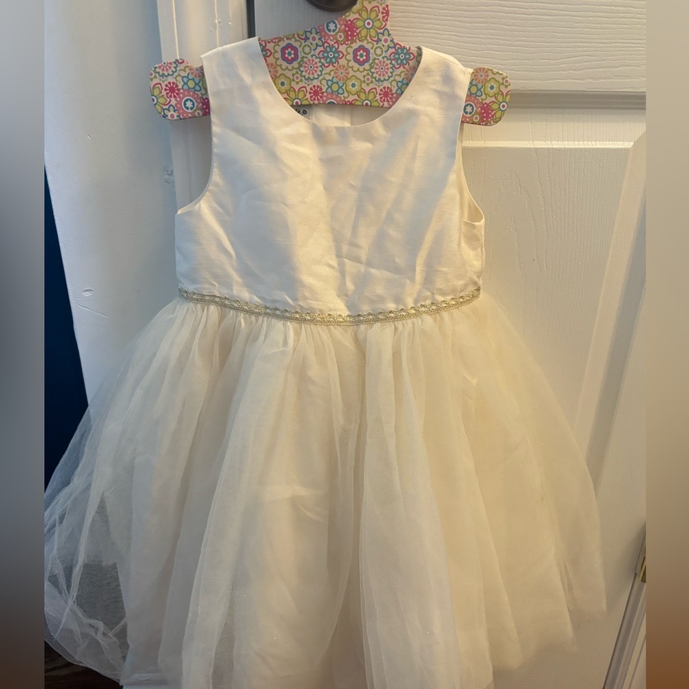 White Kids Formal Dress